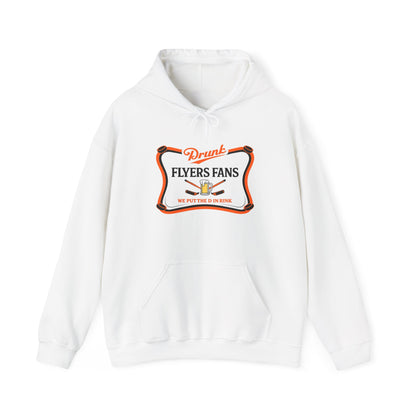 Drunk Flyers Fans  High Life Hoodie — Funny Hockey Fan Pullover with Beer Graphic