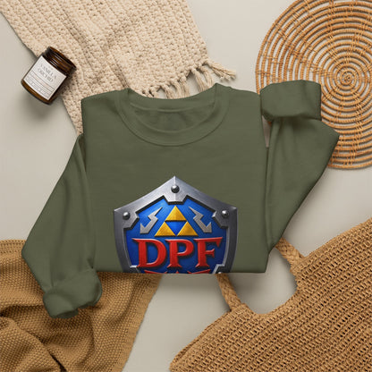 Gaming Shield Crewneck Sweatshirt – DPF Emblem