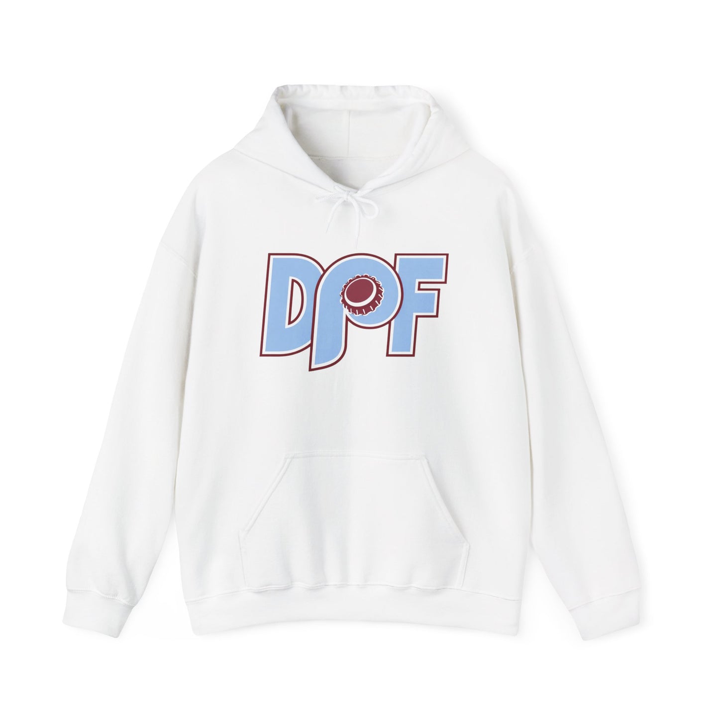 DPF Inital Bottlecap Logo Hoodie - Retro Graphic Pullover