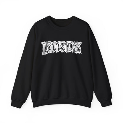 DEF Crewneck Sweatshirt - 'BIRDS' Graphic Streetwear Pullover