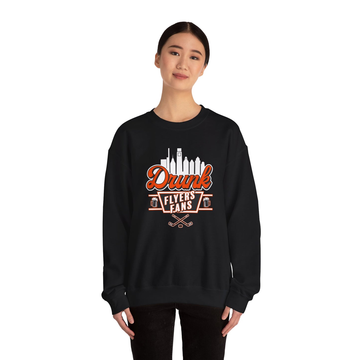 Drunk Flyers Fans Unisex Crewneck Sweatshirt | Sports Apparel, Casual Wear, Gift for Fans, Game Day Outfit, Comfortable Sweater