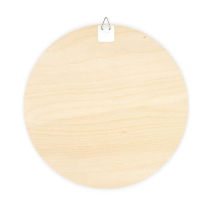 DPF Hex Round Wood Sign — “Good Luck Good Beer” Drunk Fans Retro Bar Decor