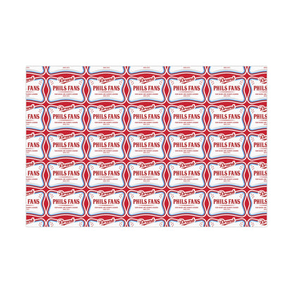 Gift Wrap Papers for Sports Fans, Unique Party Wrapping Paper, Phillies Theme Gift Wrap, Fun Celebration Supplies, Birthday Wrapping, [...]
