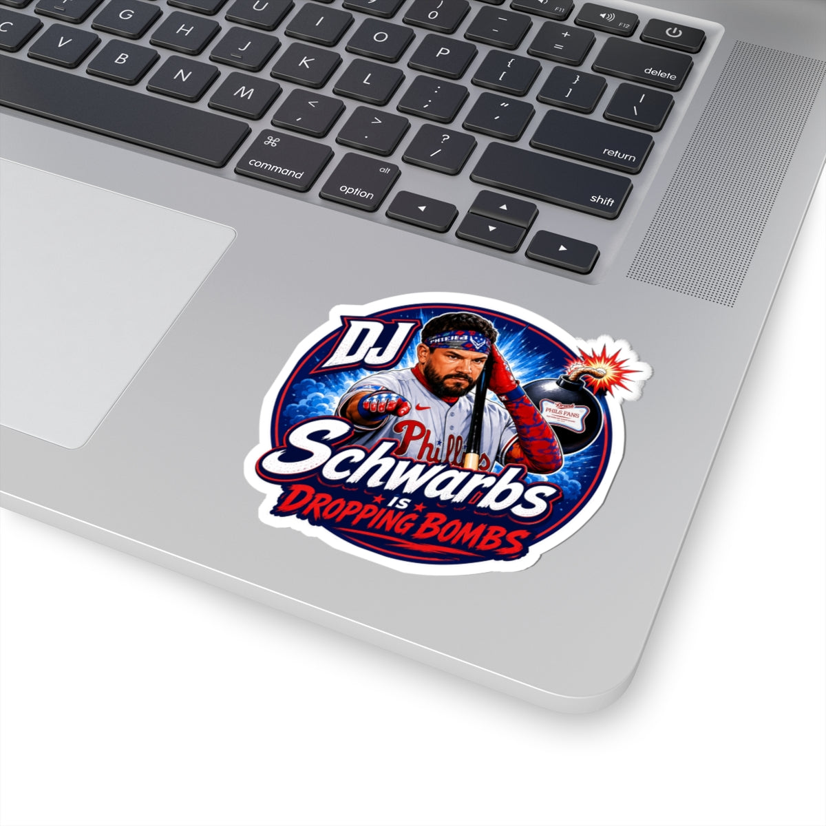 DPF “Schwarbs Is Dropping Bombs” DJ Schwarbs Phillies Baseball Decal