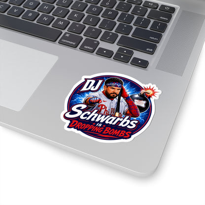 DPF “Schwarbs Is Dropping Bombs” DJ Schwarbs Phillies Baseball Decal