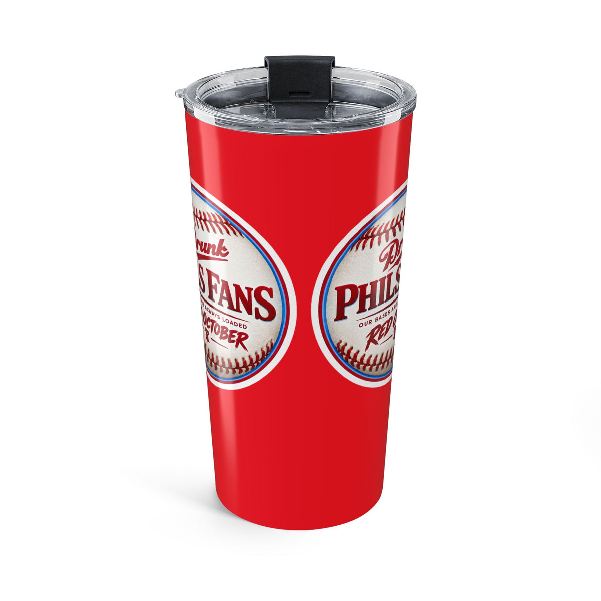 20oz DPF Red October Baseball Tumbler – Insulated Travel Cup for Fans