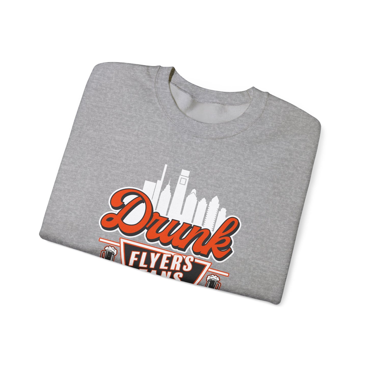 Drunk Flyers Fans Unisex Crewneck Sweatshirt | Sports Apparel, Casual Wear, Gift for Fans, Game Day Outfit, Comfortable Sweater