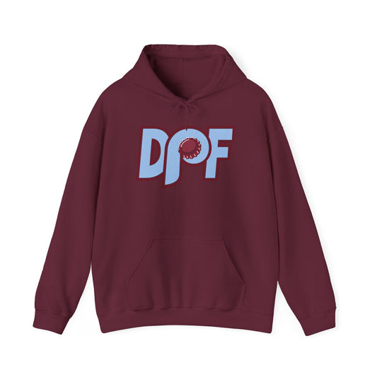 DPF Inital Bottlecap Logo Hoodie - Retro Graphic Pullover