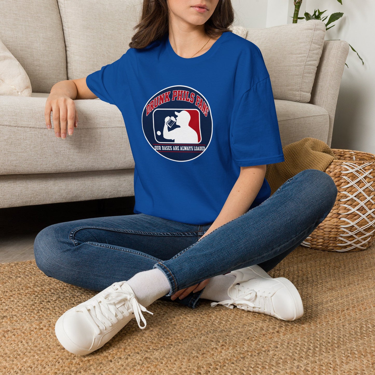 Drunk Phils Fans Baseball Tee — Funny Phillies Drinking Shirt