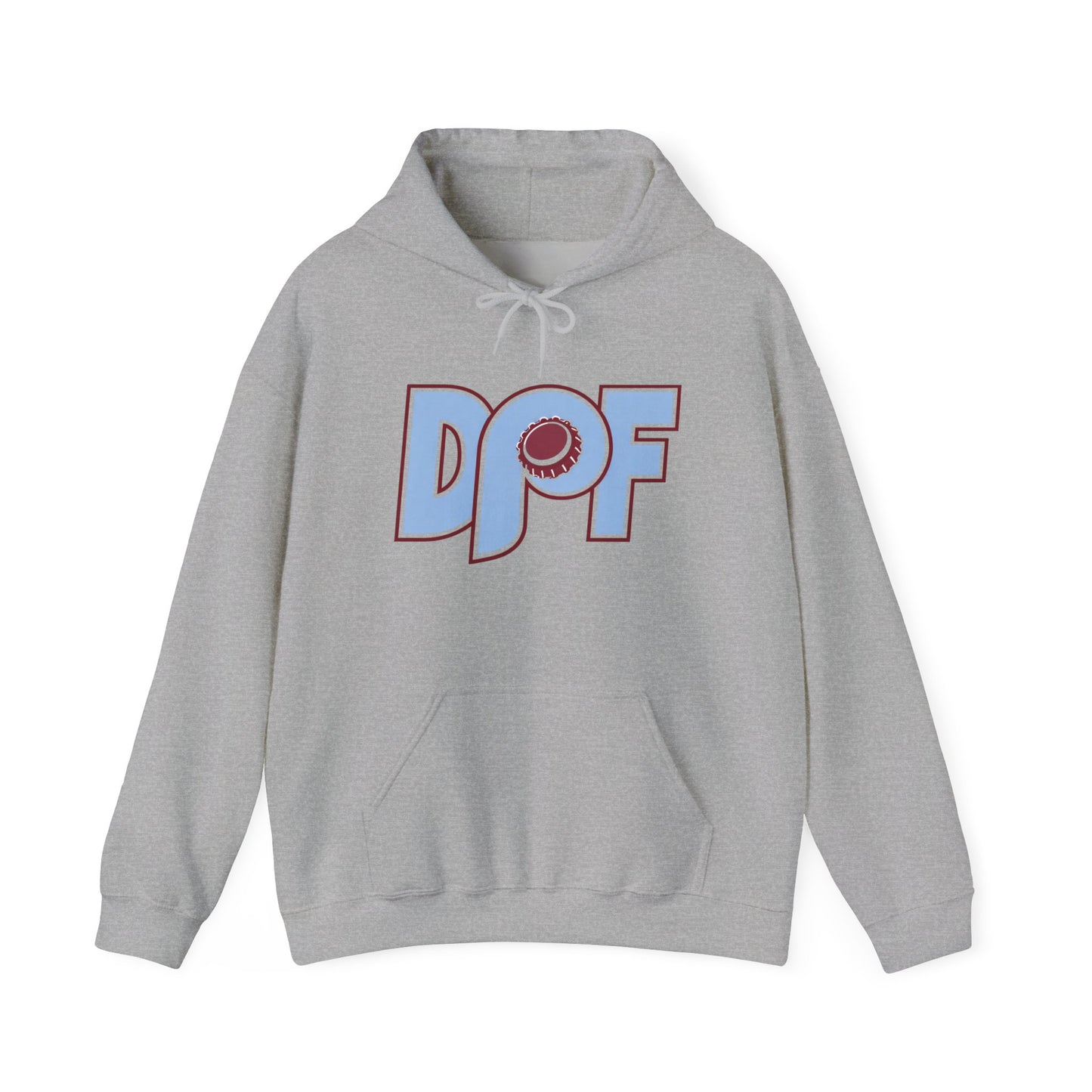 DPF Inital Bottlecap Logo Hoodie - Retro Graphic Pullover