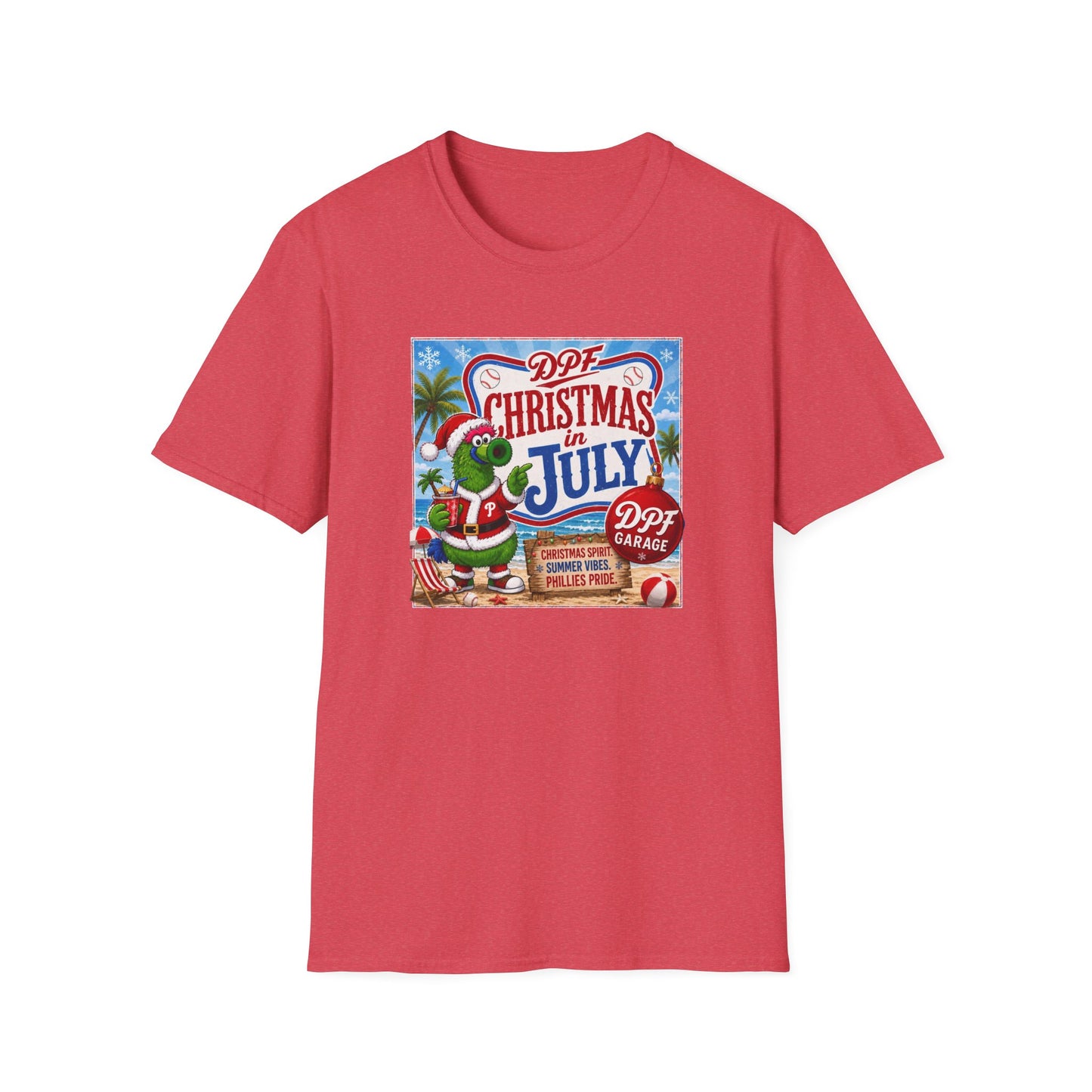DPF Christmas in July T-Shirt — Retro Tropical Holiday Tee
