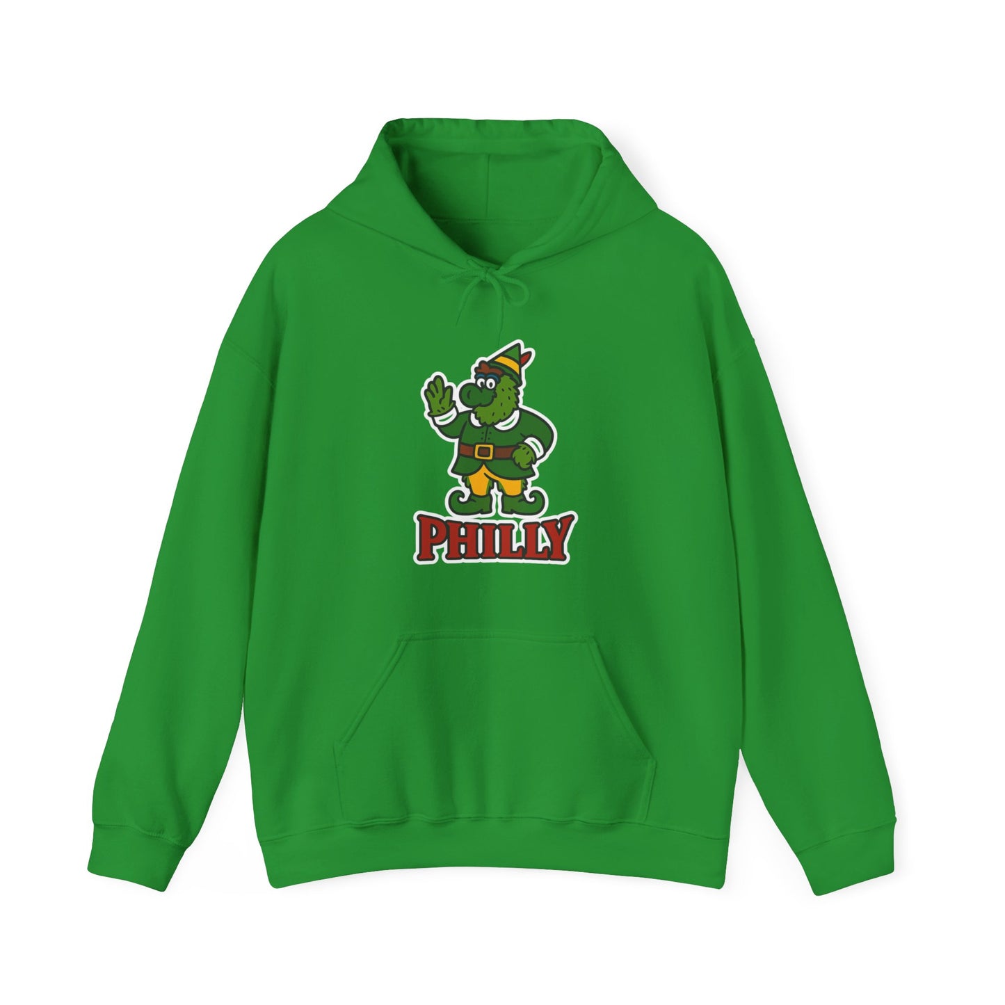 DPF Elf Hoodie — Cute Vintage Philly Mascot Holiday Sweatshirt