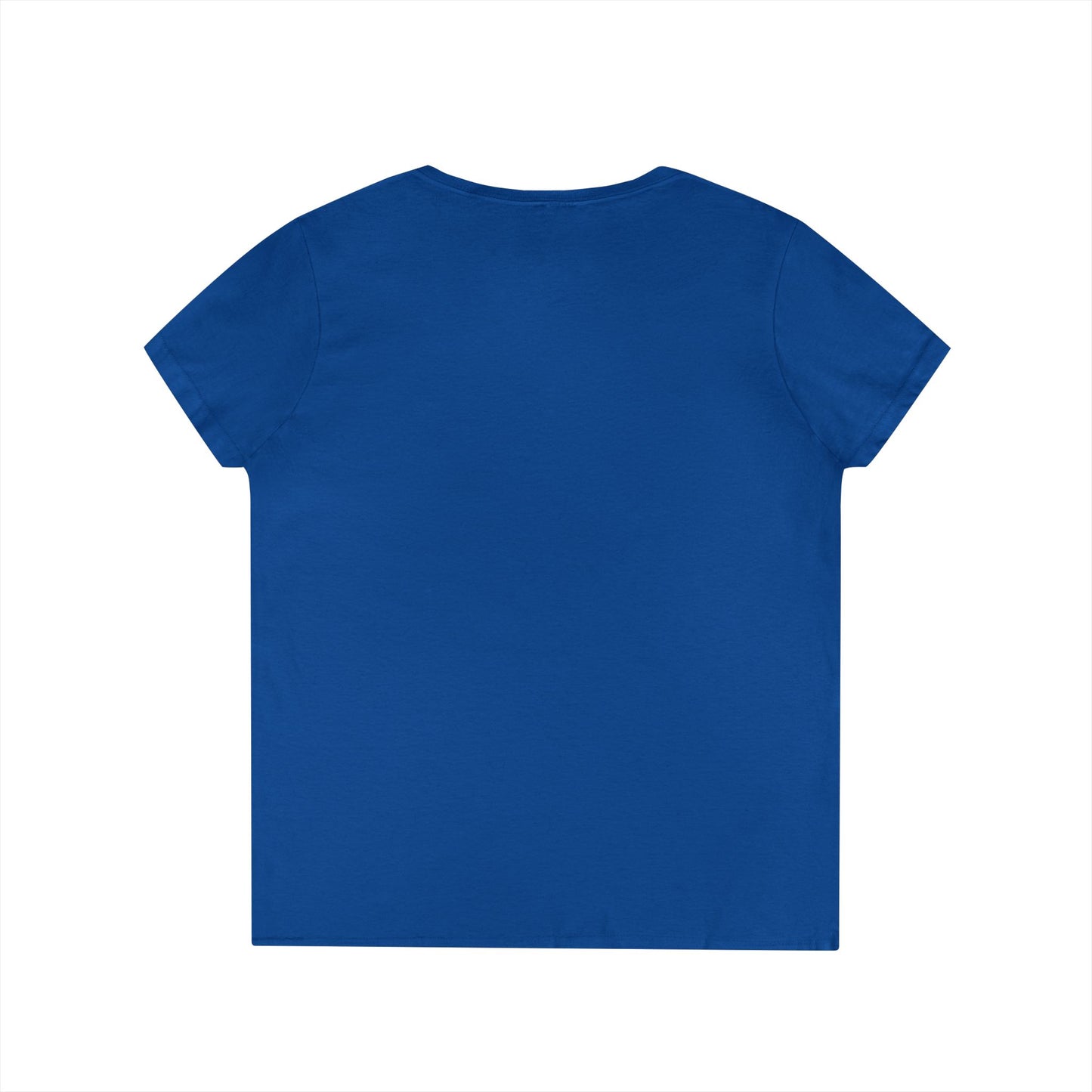Ladies' V-Neck T-Shirt — Vintage DPF Baseball Logo Graphic Tee