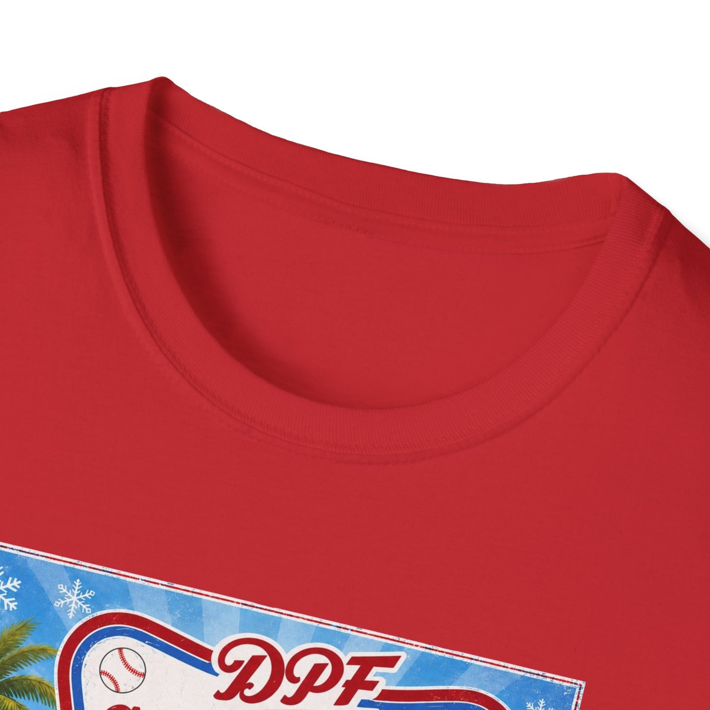 DPF Christmas in July T-Shirt — Retro Tropical Holiday Tee