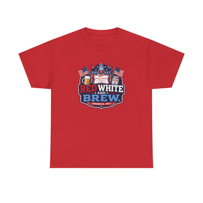 DPF Red White and Brew Tee - Patriotic 4th of July T-Shirt