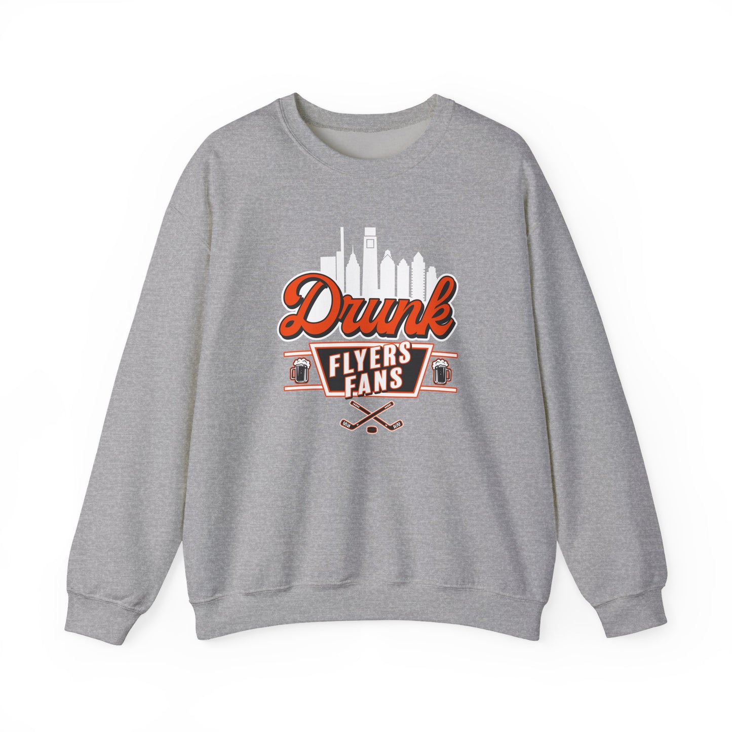 Drunk Flyers Fans Unisex Crewneck Sweatshirt | Sports Apparel, Casual Wear, Gift for Fans, Game Day Outfit, Comfortable Sweater