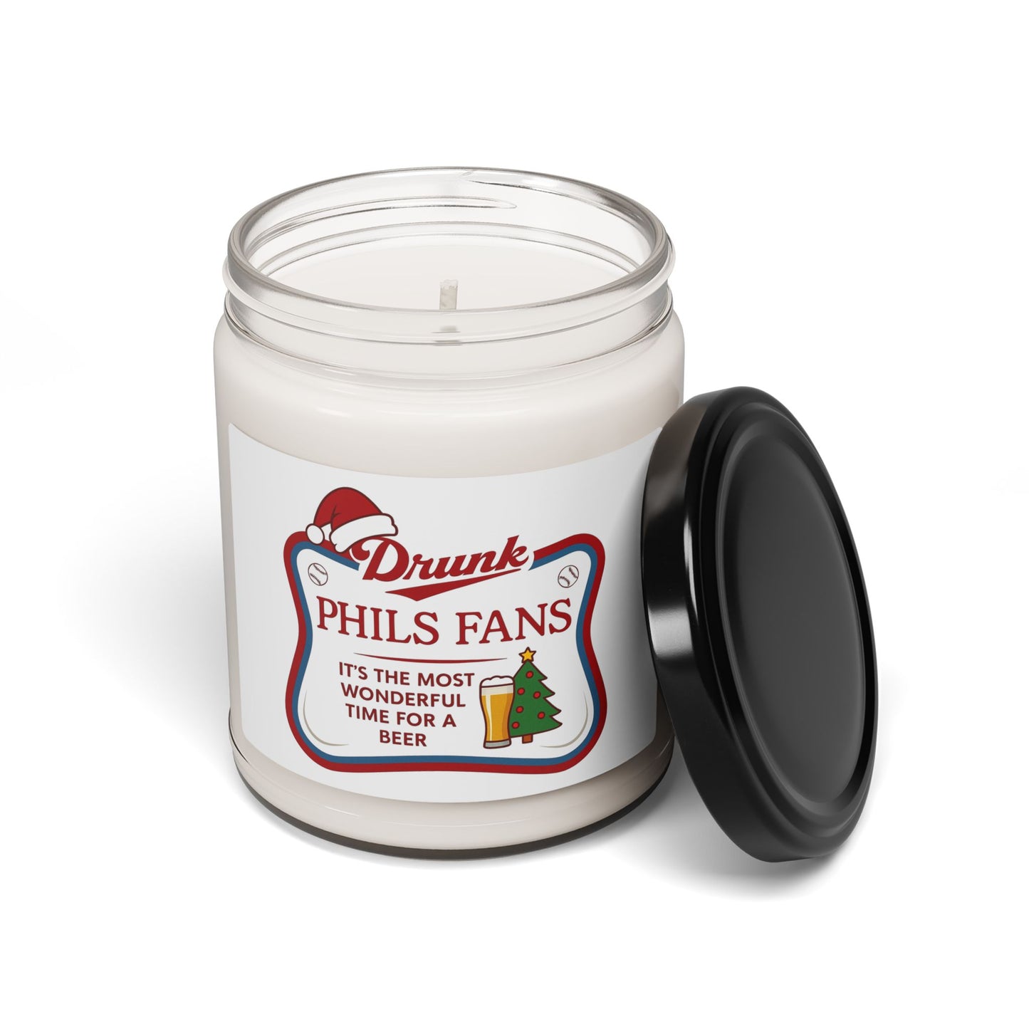 Drunk Phils Fans Scented Christmas Candle- 9oz