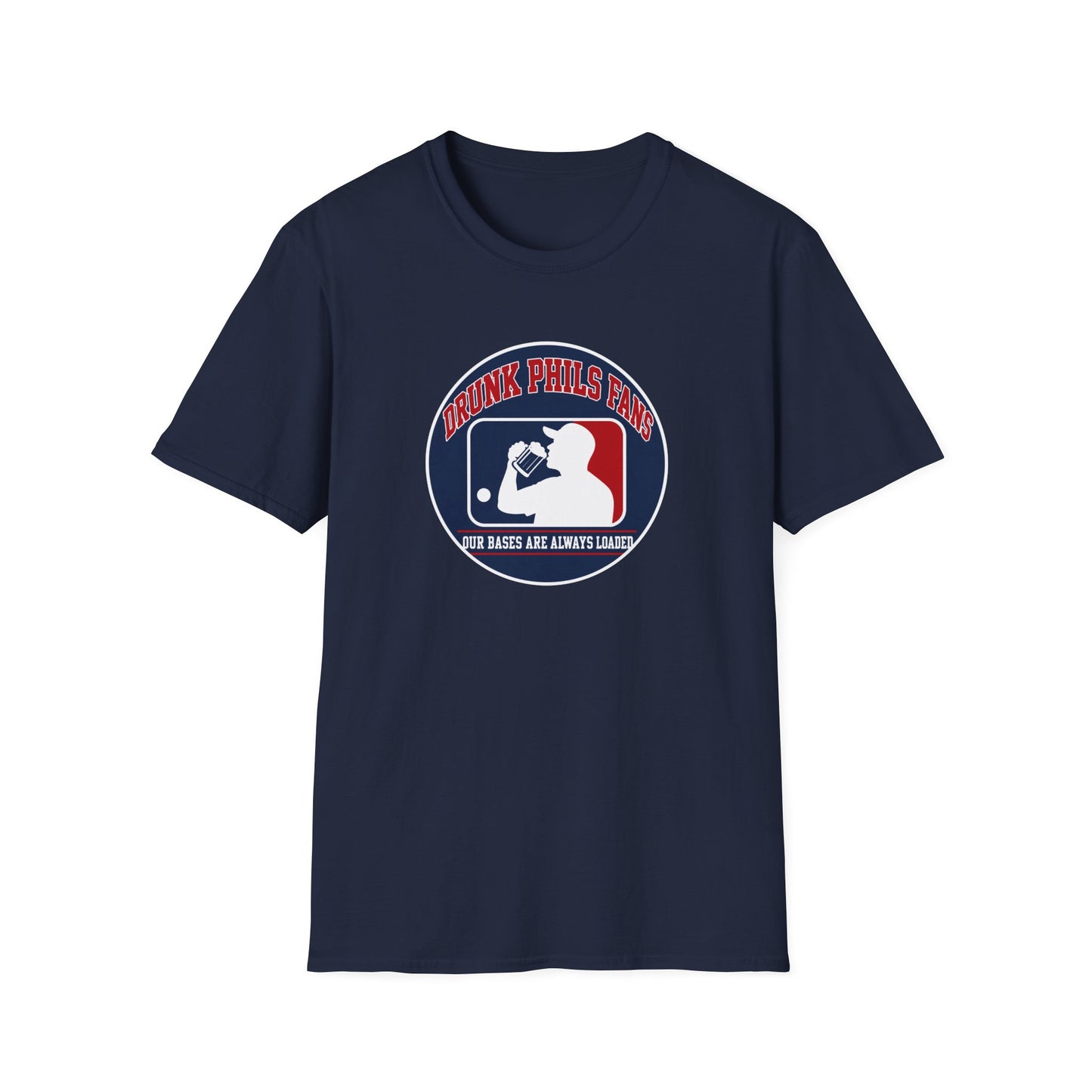 Drunk Phils Fans Baseball Tee — Funny Phillies Drinking Shirt