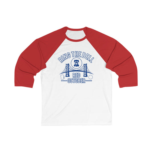 DPF Red October Distressed 3\4 Sleeve Baseball Tee