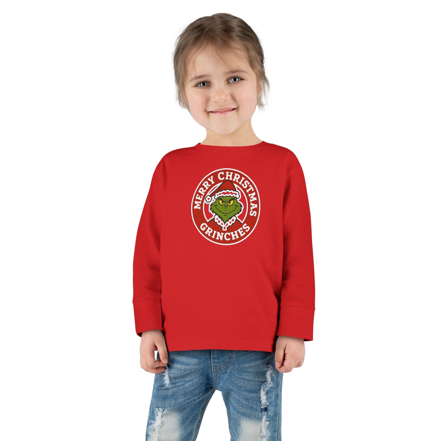 Grinch 'Merry Christmas Grinches' Toddler Long Sleeve Tee
