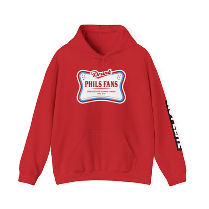 Hoodie — "Drunk Phils Fans"  NOT ELITE Vintage Game-Day Pullover
