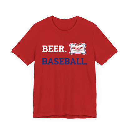 DFP Baseball Tee - DPF and the Phillies and Beer go hand in hand