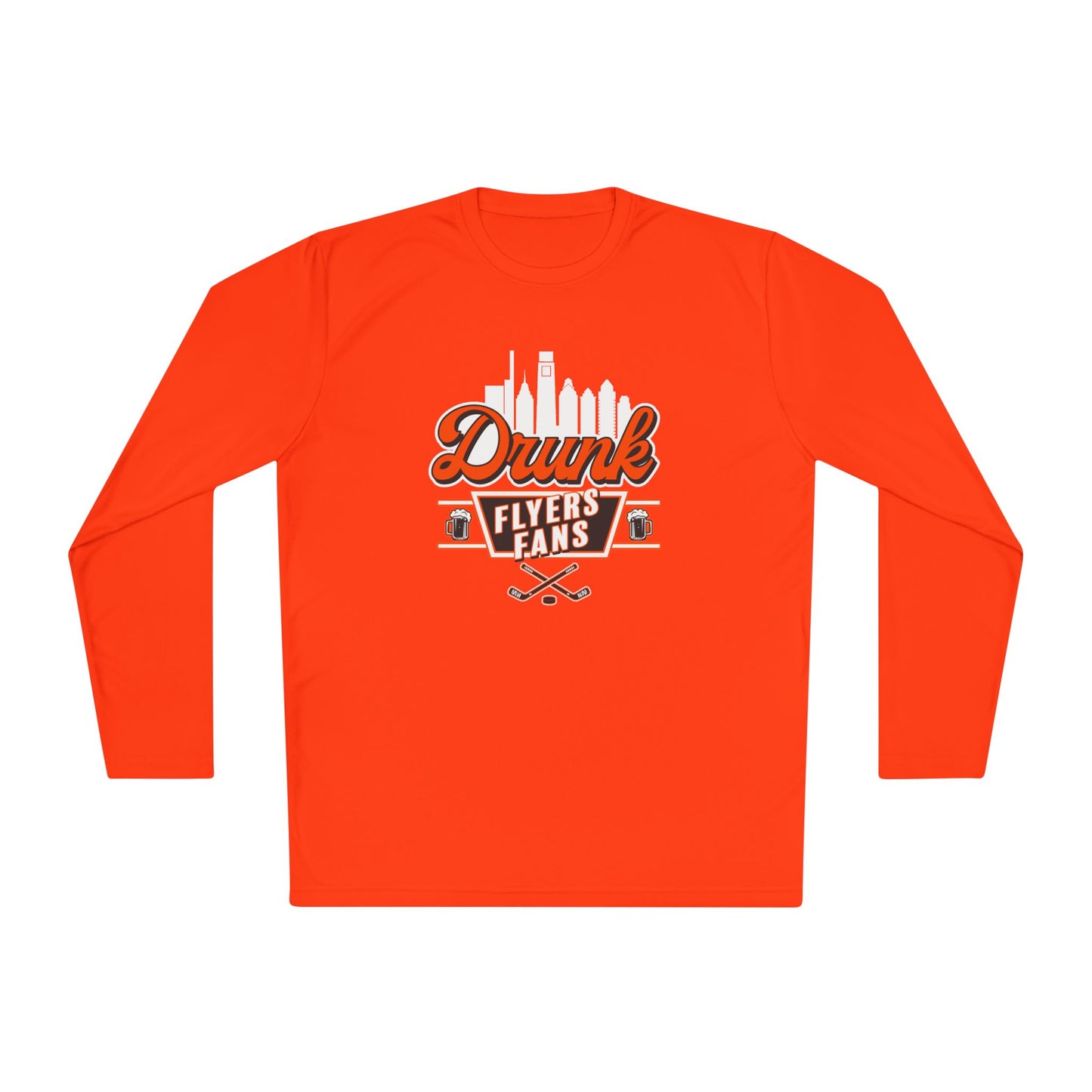 Drunk Flyers Fans Long Sleeve Tech Tee - Unisex Lightweight Sports Apparel