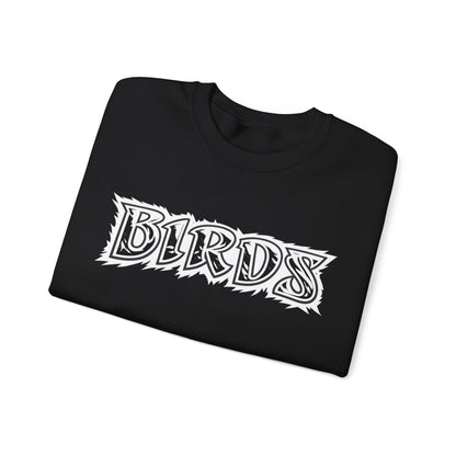 DEF Crewneck Sweatshirt - 'BIRDS' Graphic Streetwear Pullover