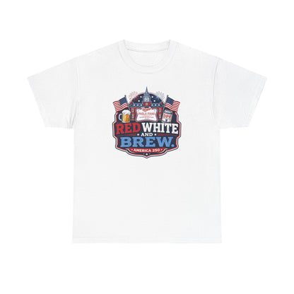 DPF Red White and Brew Tee - Patriotic 4th of July T-Shirt