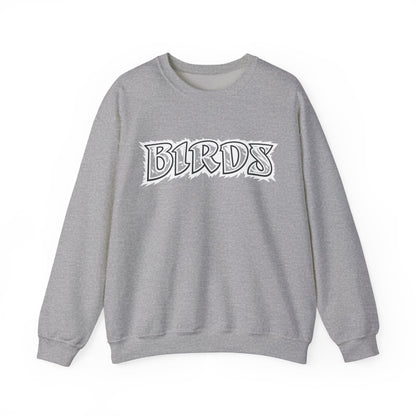 DEF Crewneck Sweatshirt - 'BIRDS' Graphic Streetwear Pullover