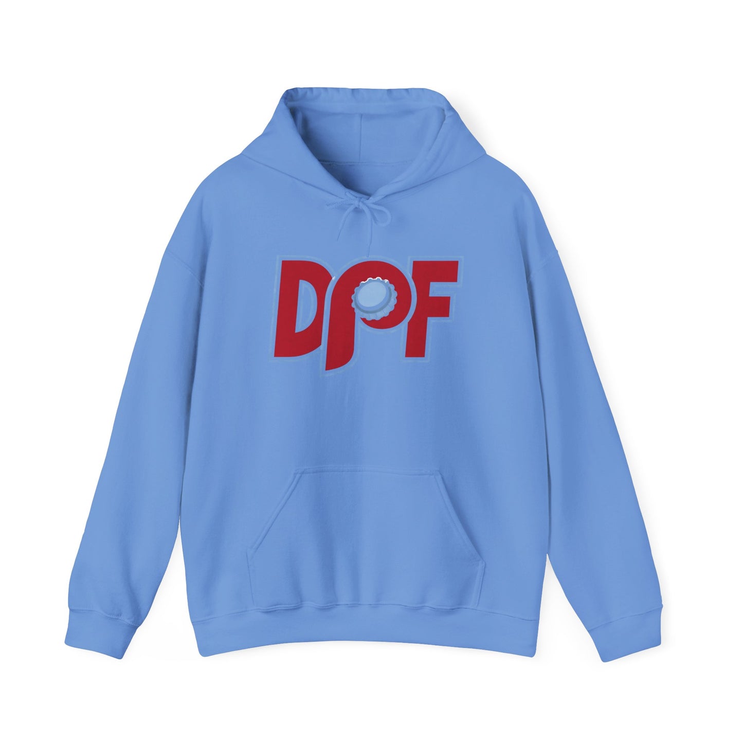 DPF Inital Bottlecap Logo Hoodie - Retro Graphic Pullover