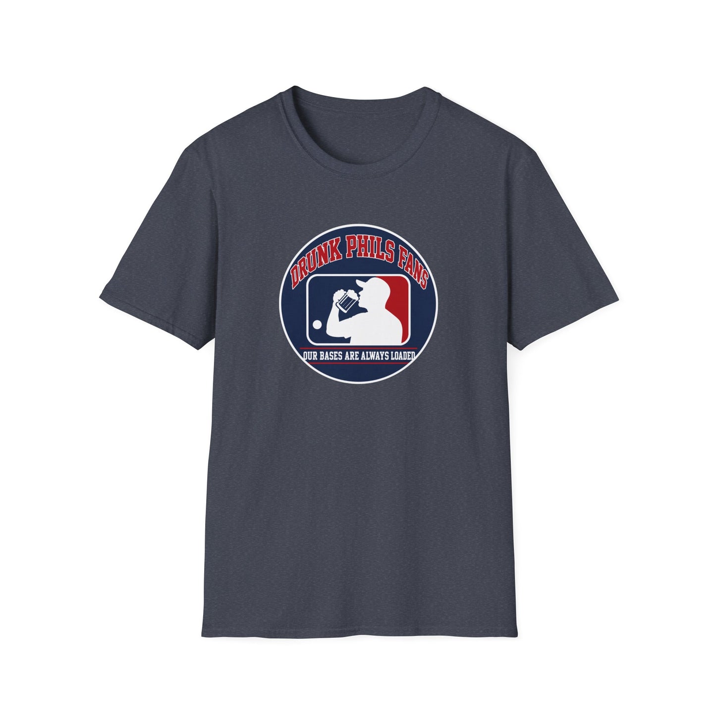 Drunk Phils Fans Baseball Tee — Funny Phillies Drinking Shirt