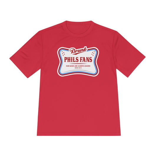 Vintage Sports Fan Tee - Drunk PHILS FANS - Perfect Gift for Gamers, Tailgating, Baseball Games, Father's Day, and Summer Fun