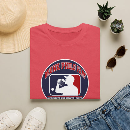 Drunk Phils Fans Baseball Tee — Funny Phillies Drinking Shirt