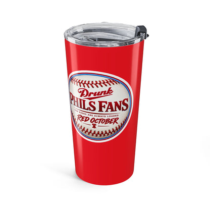 20oz DPF Red October Baseball Tumbler – Insulated Travel Cup for Fans