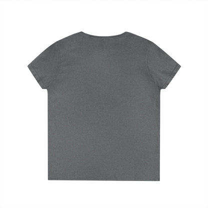 Ladies' V-Neck T-Shirt — Vintage DPF Baseball Logo Graphic Tee
