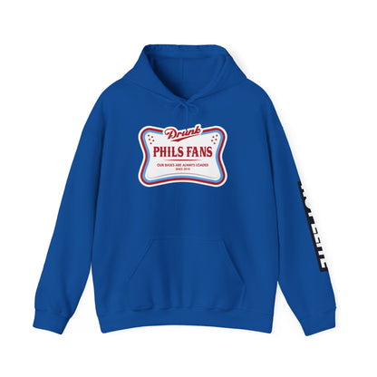 Hoodie — "Drunk Phils Fans"  NOT ELITE Vintage Game-Day Pullover