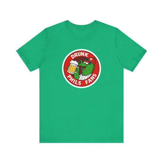 DRUNK-NATIC- Drunk Phils Fans Tee, Unisex Jersey Short Sleeve Tee, Baseball Fan Shirt, Phillies Apparel, Party Wear, Gift for Sports Lovers