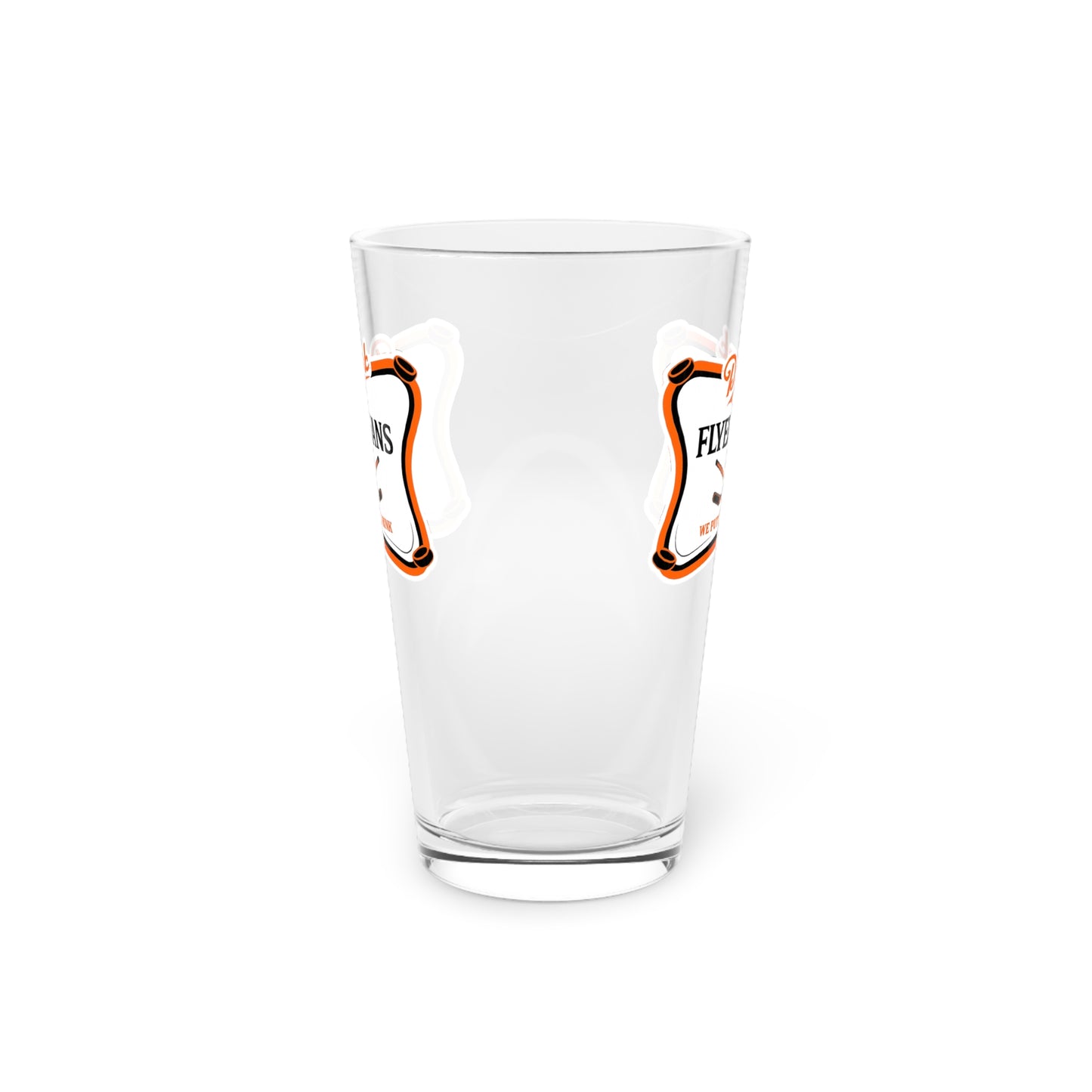 Drunk Flyers Fans Pint Glass — "Drunk Flyers Fans" 16oz Beer Glass