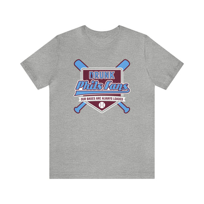 Drunk Phils Fans Crossed Bat Tee